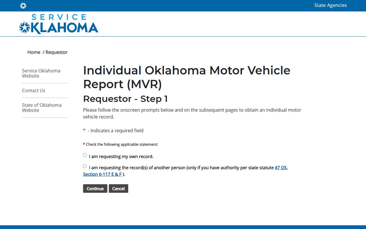 Muskogee County marriage and divorce records compared with the state driving record portal