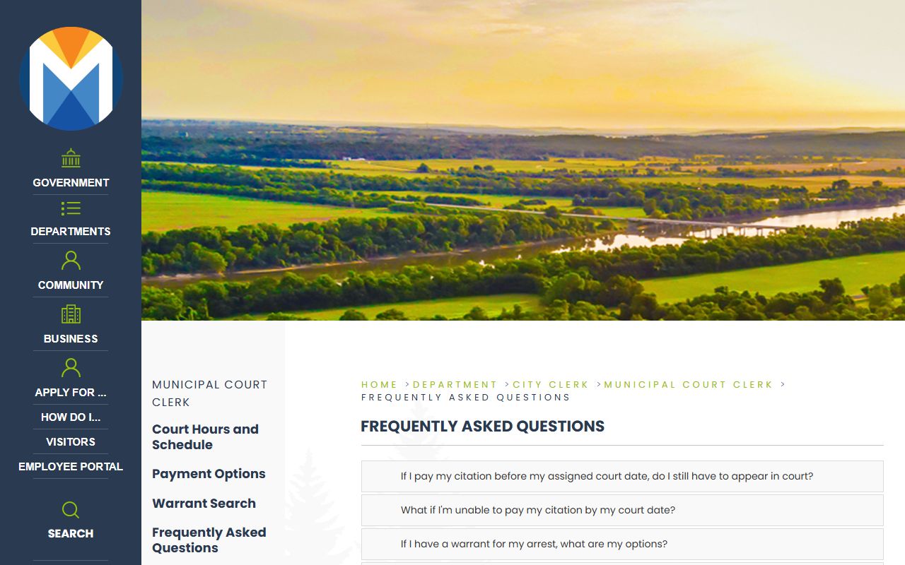 Muskogee County traffic court records frequently asked questions page